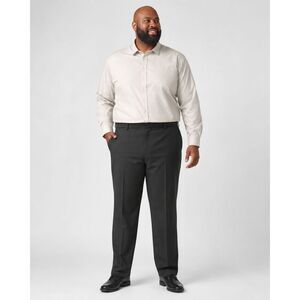 Haggar Big & Tall Pants Premium Comfort Men 42x29 Classic Fit Stretch Stria NWT
